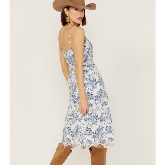 BEYOND THE RADAR WOMEN'S FLORAL SLEEVELESS MIDI DRESS Size M - Picture 2 of 14